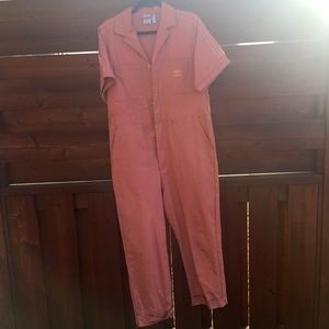 Adidas pink boiler suit size small